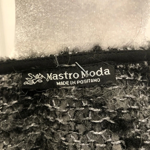 Mastro Moda Positano Made in Italy Wool Embroidered Sweater Large - Picture 11 of 13